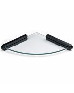 Cannes Dusjhylle - Glass / Matt Svart