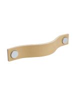 Håndtak Loop - Naturlig Skinn / Krom - Beslag Design