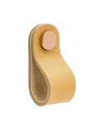 Loop Round Knott - Naturlig lær / Polert Kobber - Beslag Design